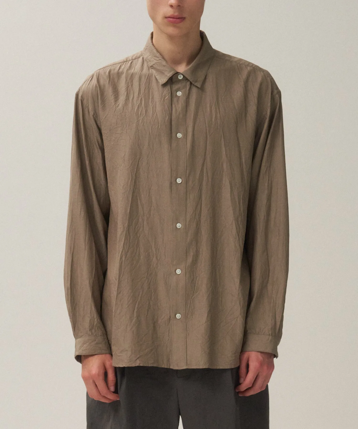 SHORT FIBER SILK | WASHED SHIRT sold by ATON product image thumbnail 5