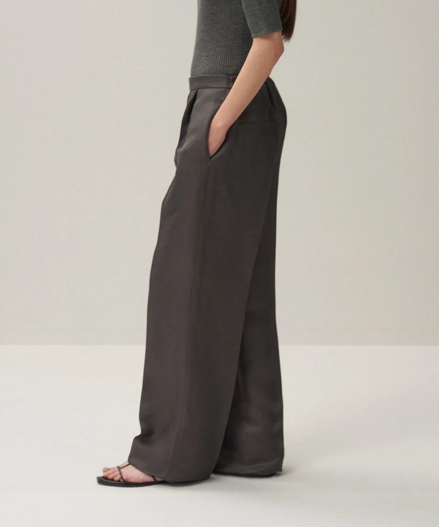 LINEN CUPRA | STRAIGHT PANTS sold by ATON product image thumbnail 2