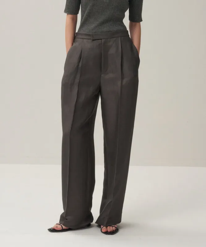 LINEN CUPRA | STRAIGHT PANTS made by ATON