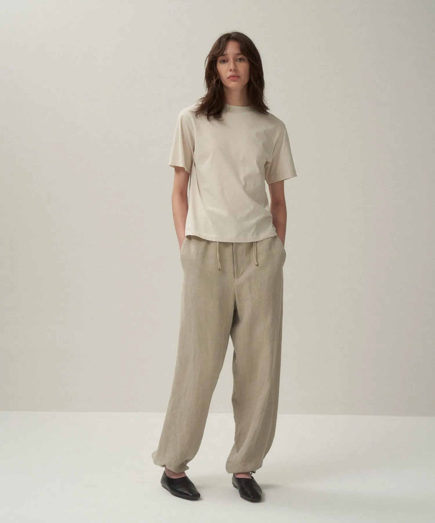 FRESCA NUBUCK | MOCKNECK T-SHIRT sold by ATON product image thumbnail 3