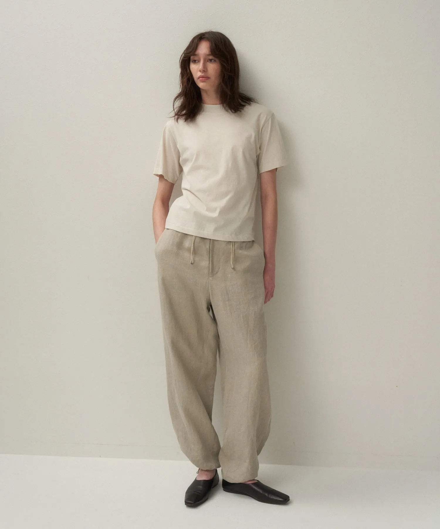 FRESCA NUBUCK | MOCKNECK T-SHIRT sold by ATON product image thumbnail 2