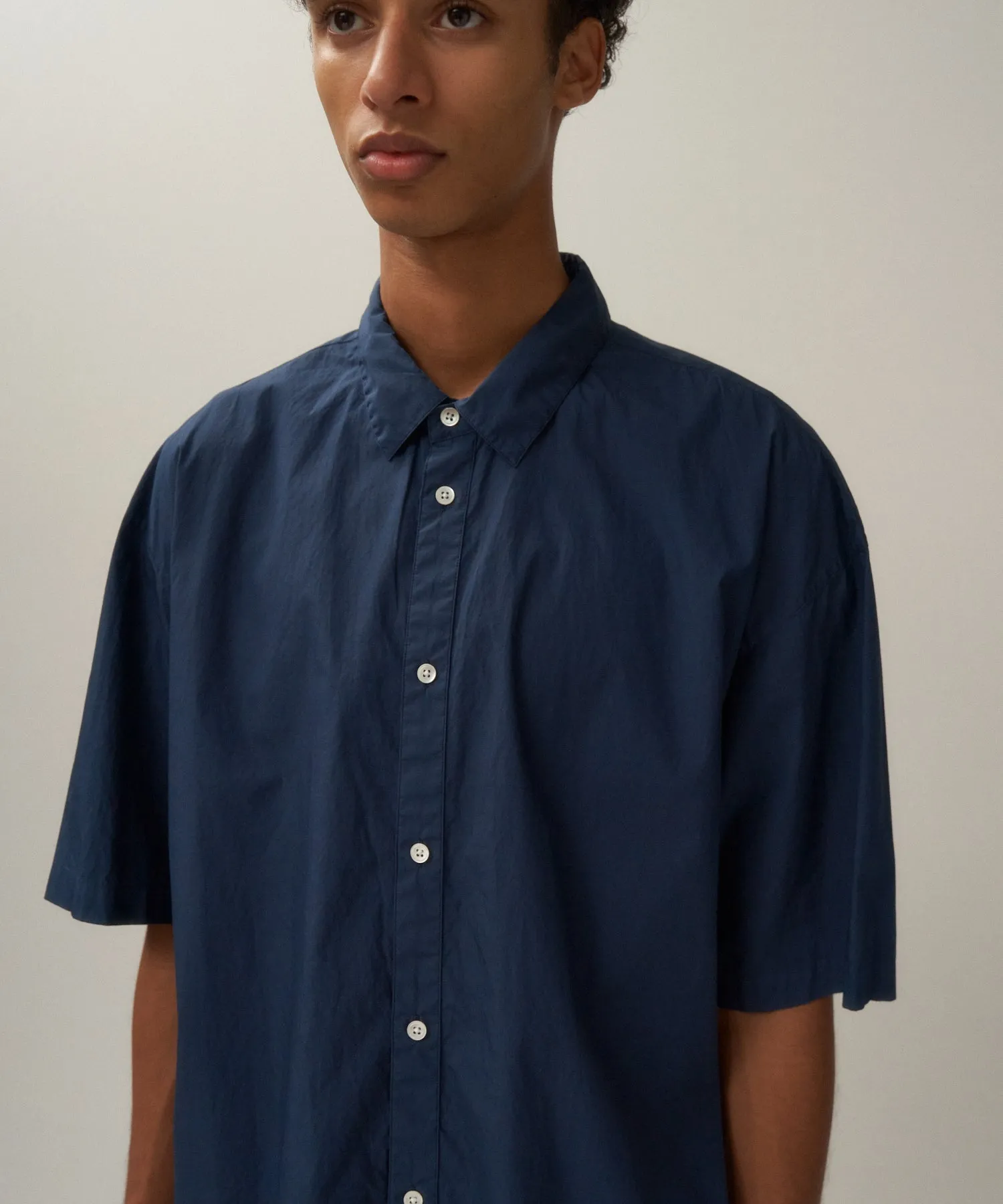 COTTON LAWN | OVERSIZED SHORT SLEEVE SHIRT sold by ATON product image thumbnail 5
