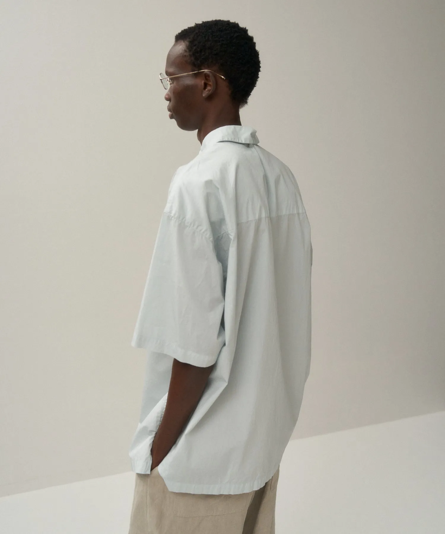 COTTON LAWN | OVERSIZED SHORT SLEEVE SHIRT sold by ATON product image thumbnail 2
