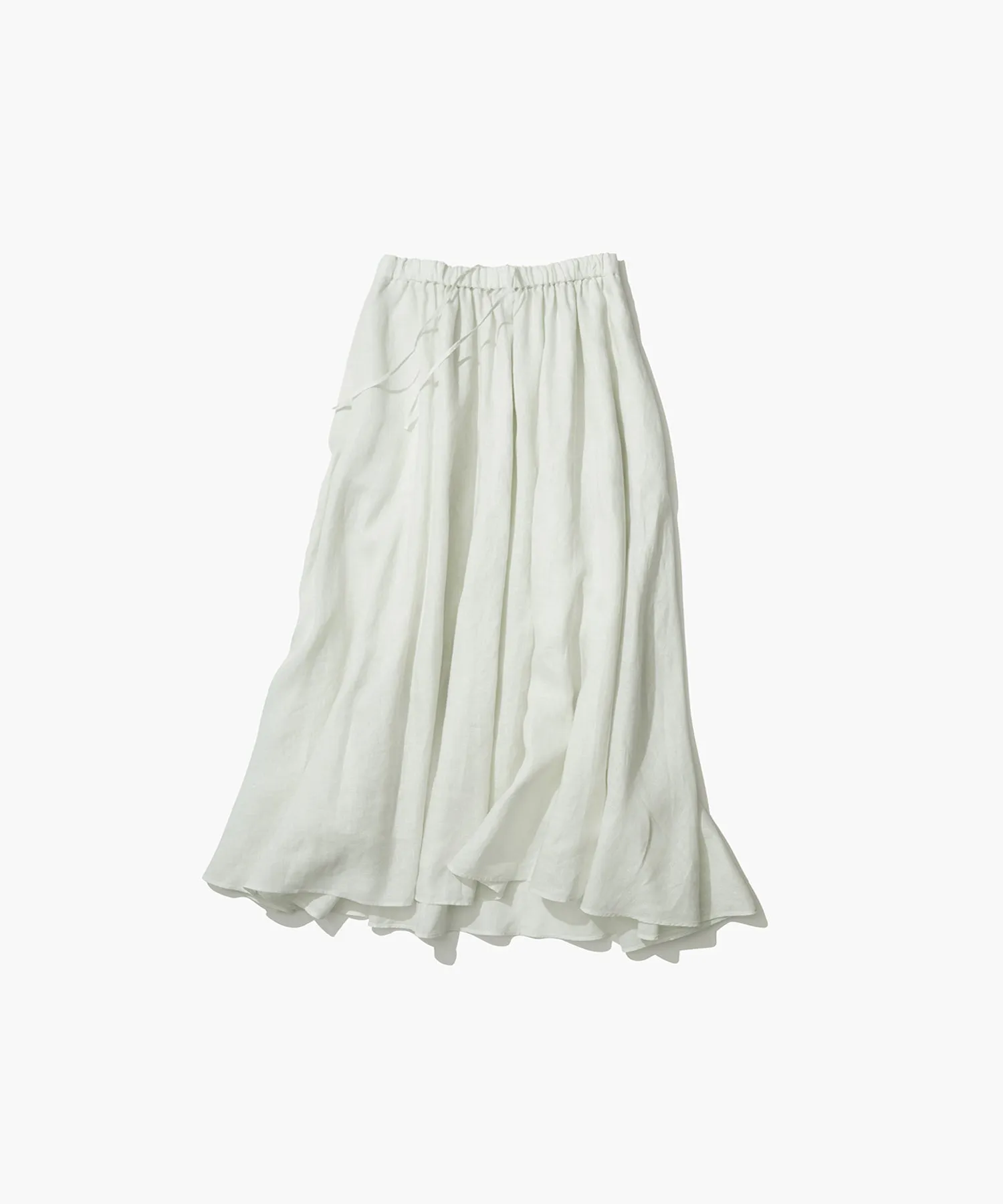 NATURAL DYED LINEN LAWN | GATHERD SKIRT sold by ATON product image thumbnail 5