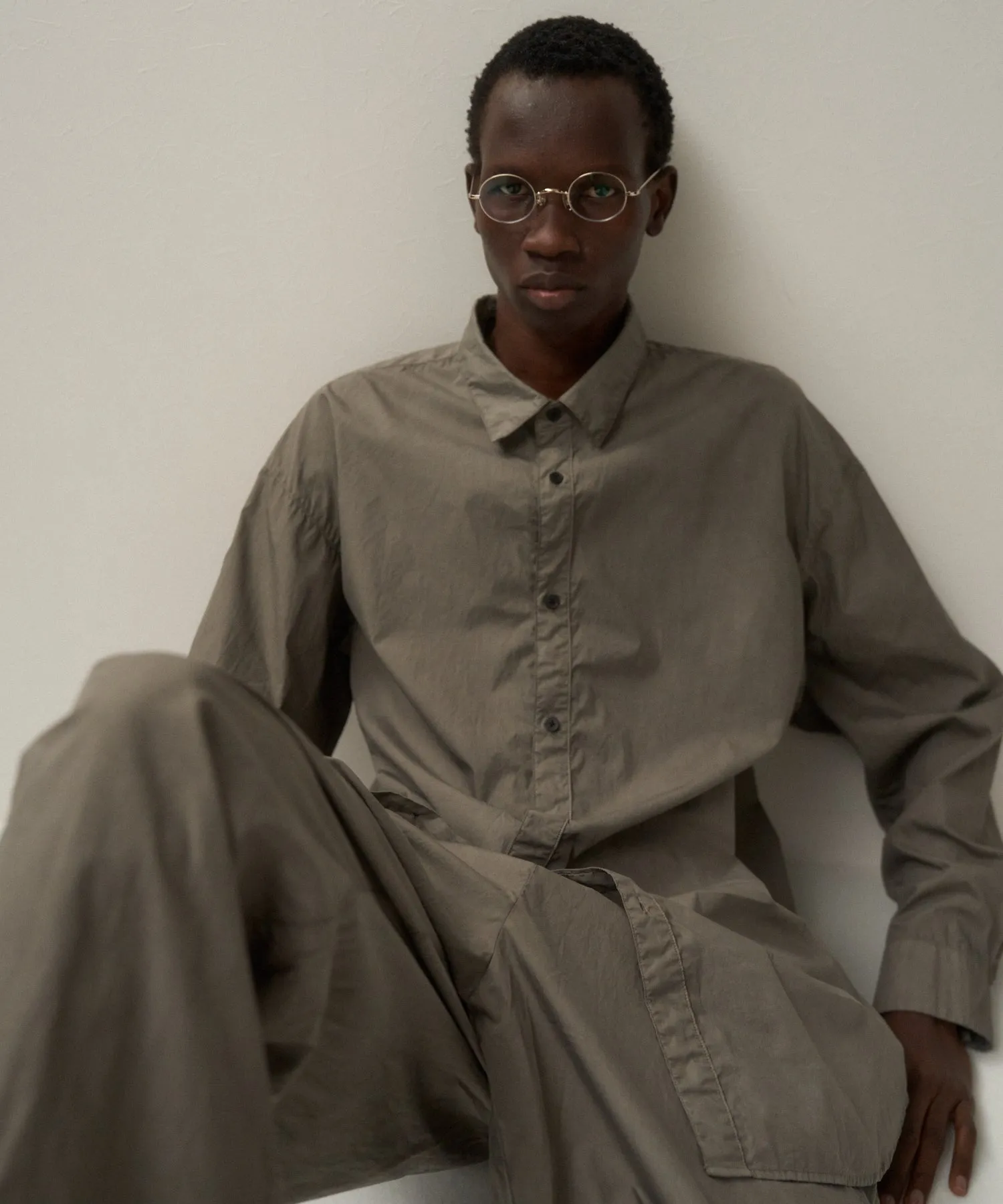 COTTON LAWN | OVERSIZED L/S SHIRT sold by ATON