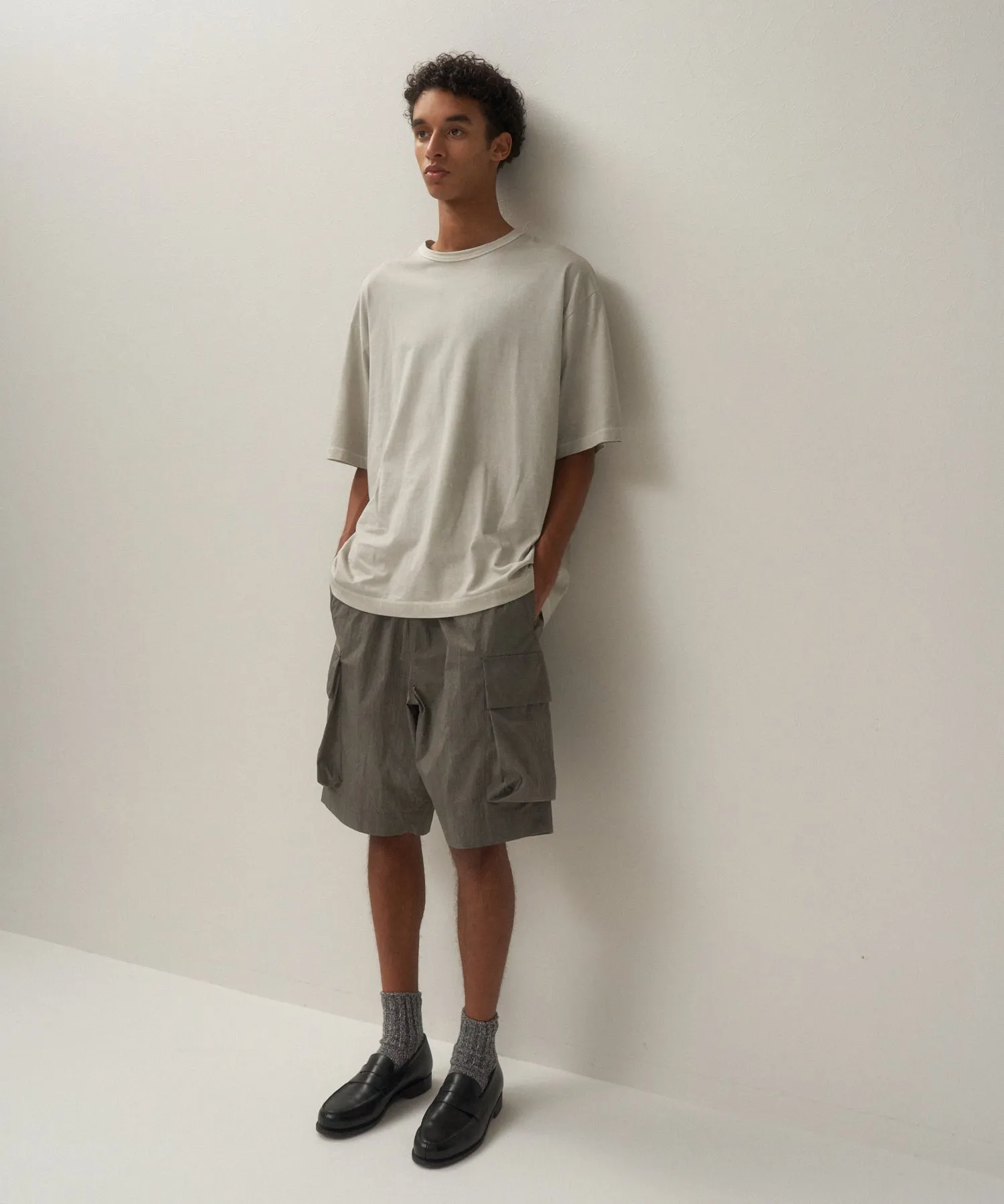 KYOTO SUMI NYLON | EASY CARGO SHORTS sold by ATON product image thumbnail 3