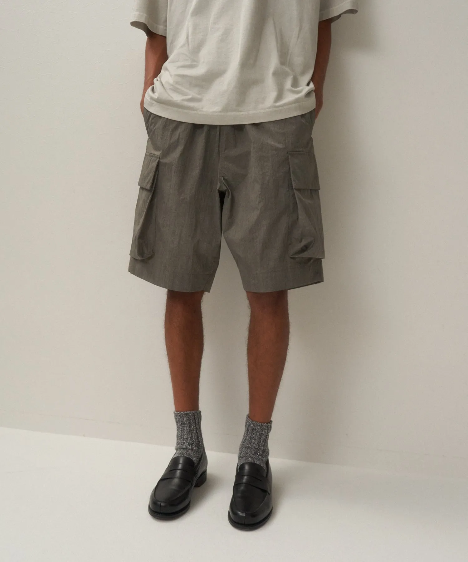 KYOTO SUMI NYLON | EASY CARGO SHORTS sold by ATON