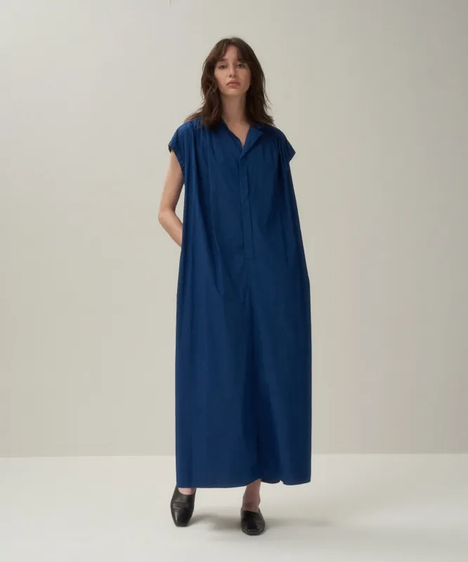 NATURAL DYED COTTON LAWN | TUCKED DRESS sold by ATON