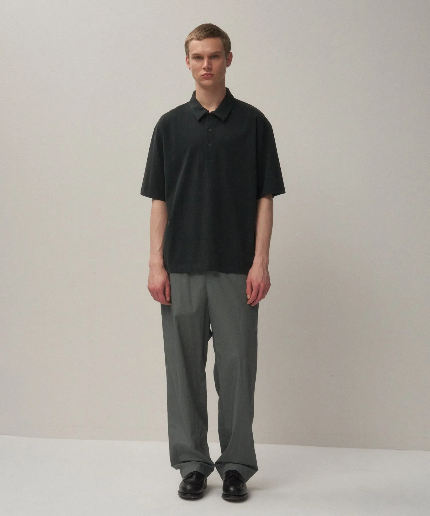 AGING FRESCA PLATE | LOOSE FIT POLO SHIRT sold by ATON product image thumbnail 2