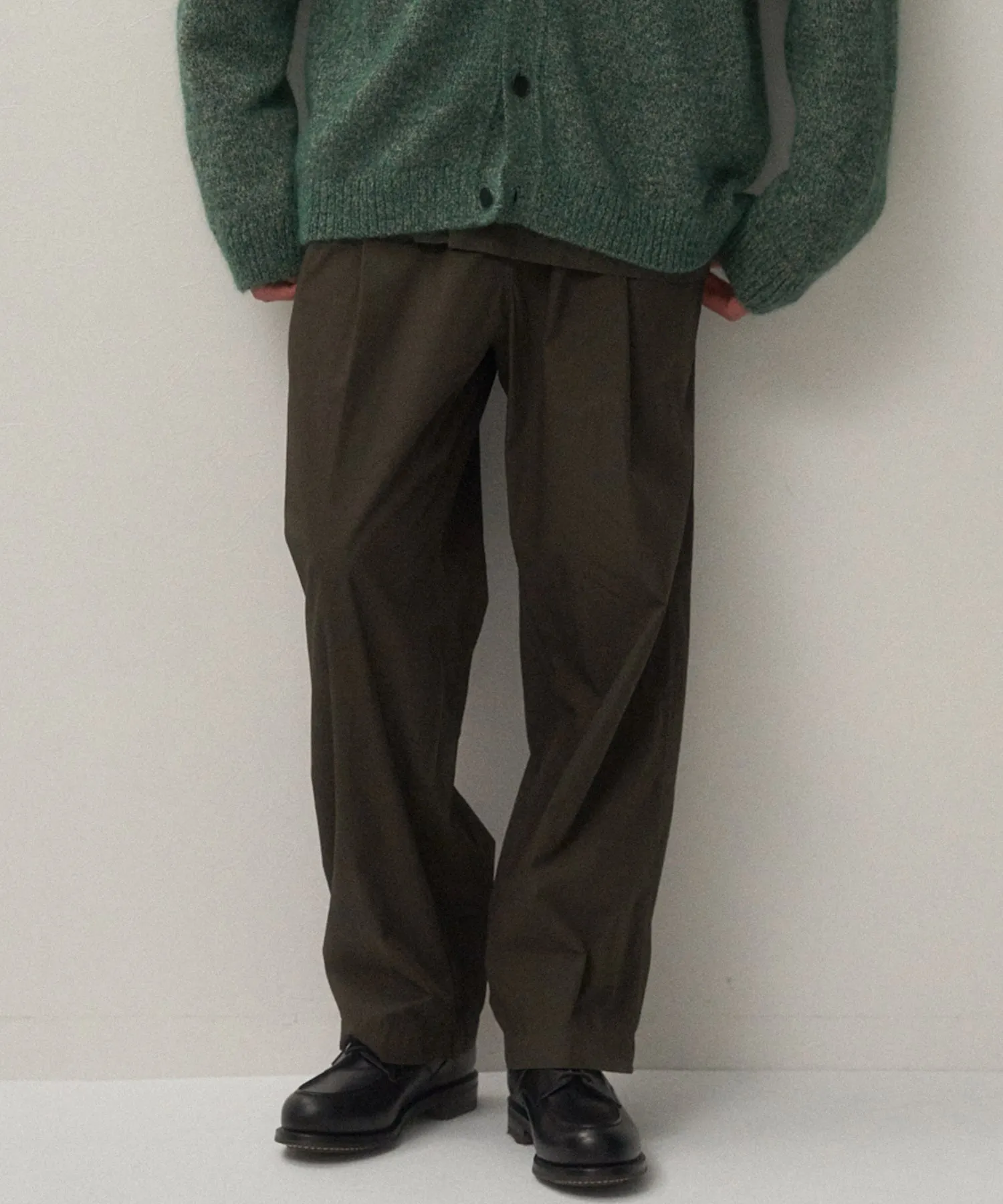 SHRINK COTTON LAWN | LOOSE FIT PANTS sold by ATON