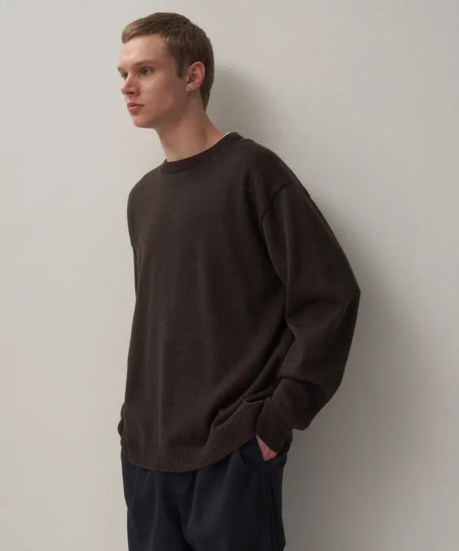 WOOL WASHI | CREWNECK SWEATER made by ATON