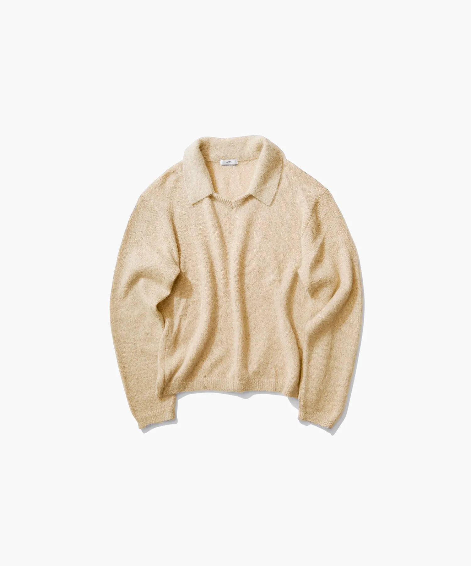 SILK ALPACA | POLO SWEATER sold by ATON product image thumbnail 4
