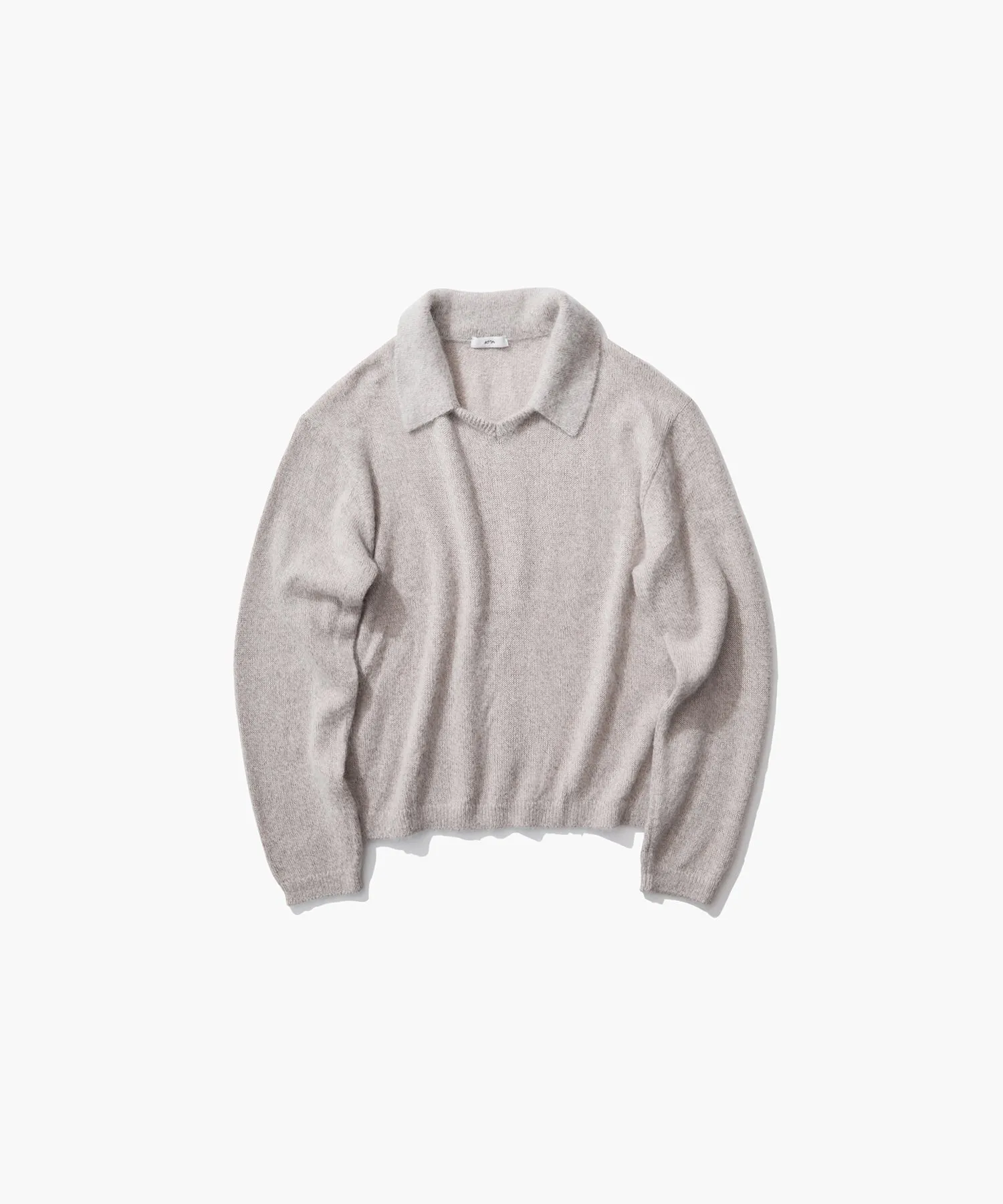 SILK ALPACA | POLO SWEATER sold by ATON product image thumbnail 5