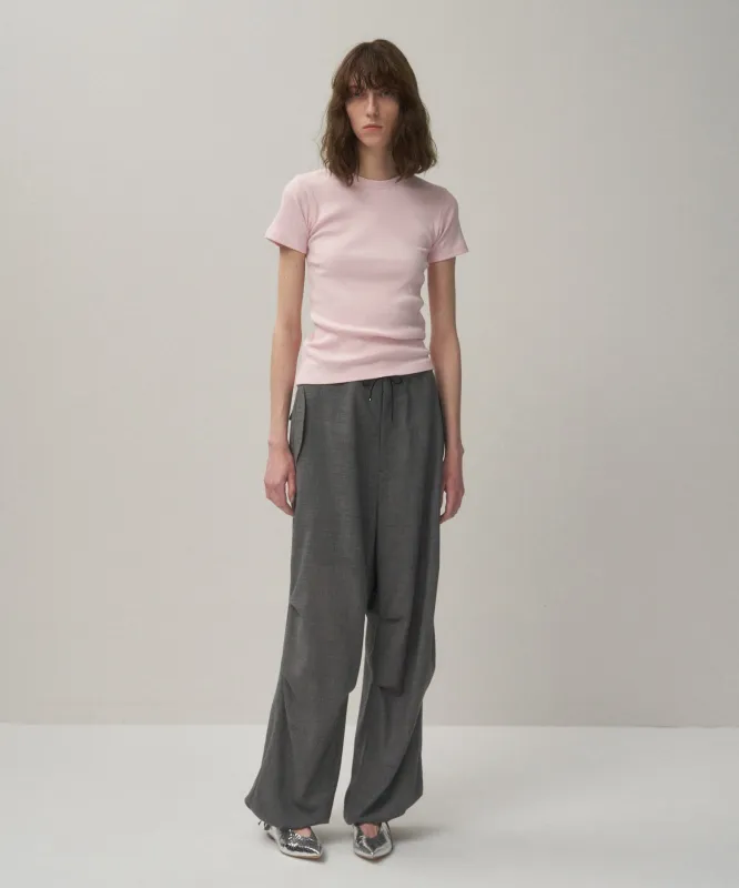 RECYCLE SUVIN RIB | FIT T-SHIRT sold by ATON