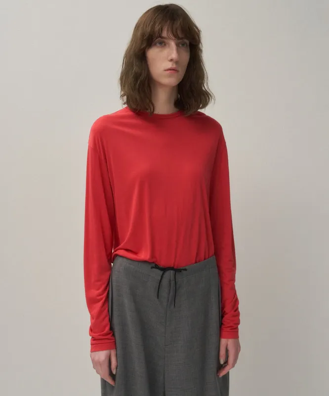 MODAL SILK JERSEY | CREWNECK PULLOVER made by ATON