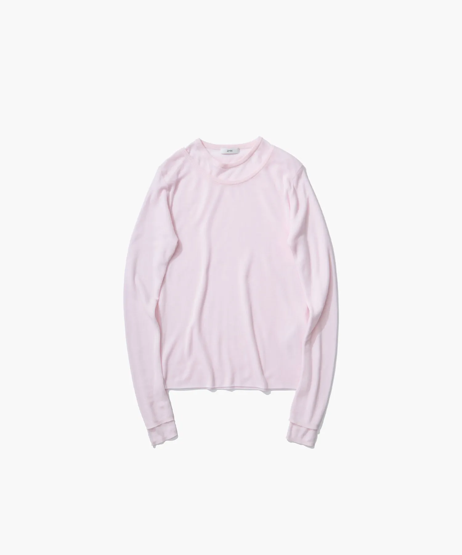 SILK BLENDED CIRCULAR RIB | CREW&CREW LAYERED sold by ATON product image thumbnail 3