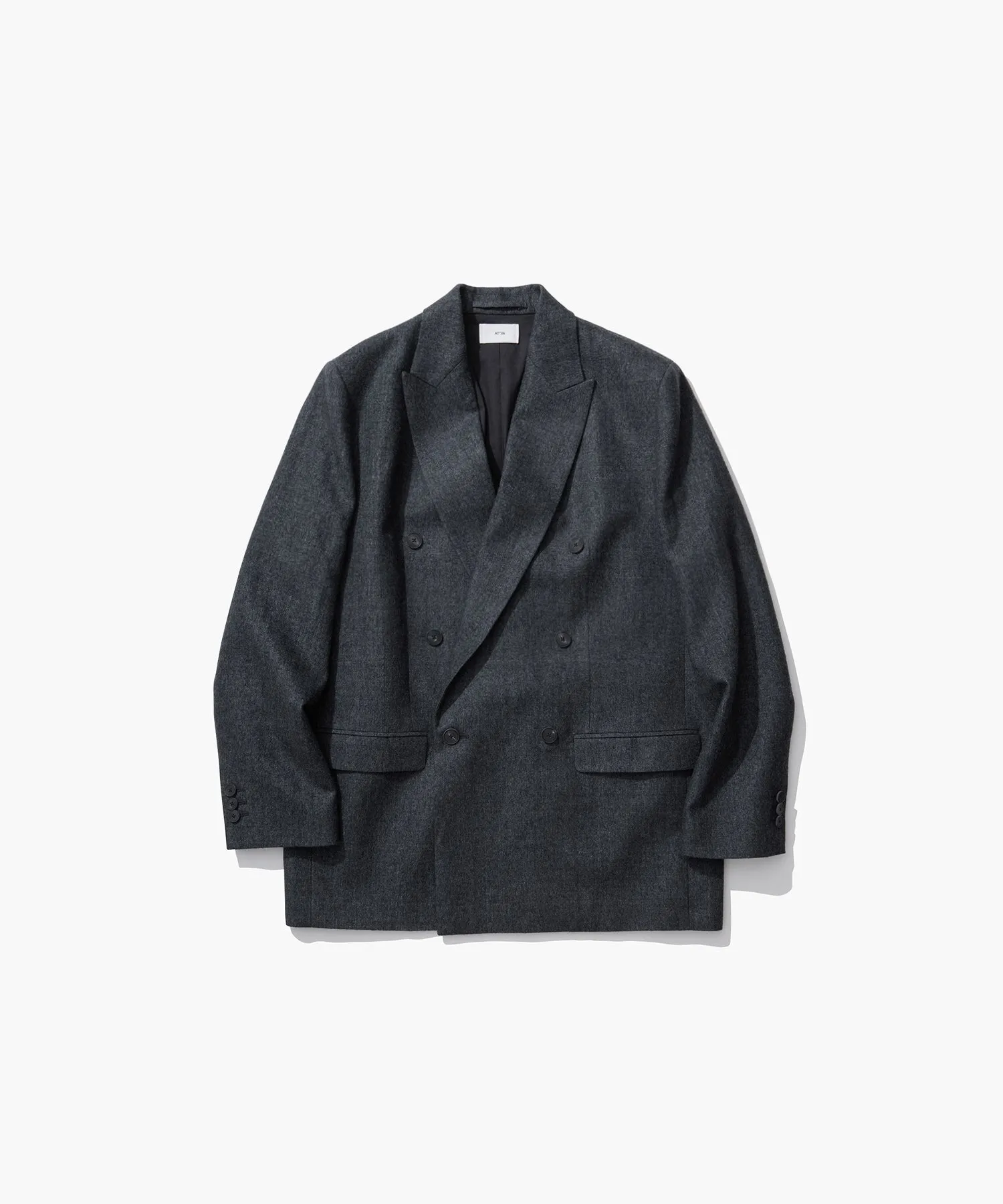 LINEN WOOL TWILL | DOUBLE BREASTED JACKET sold by ATON product image thumbnail 4