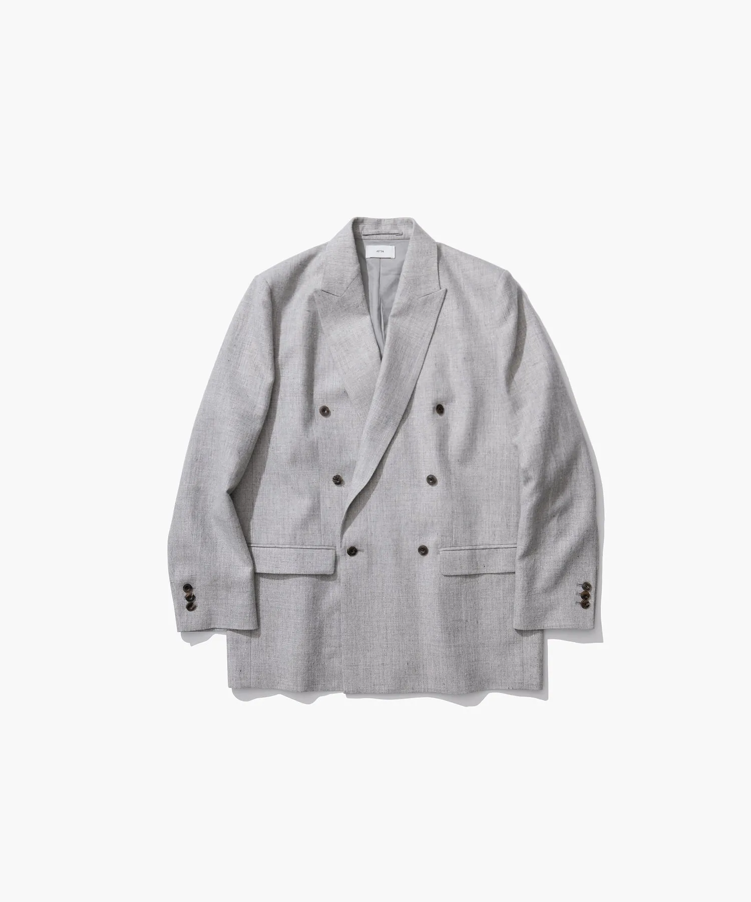 LINEN WOOL TWILL | DOUBLE BREASTED JACKET sold by ATON product image thumbnail 5