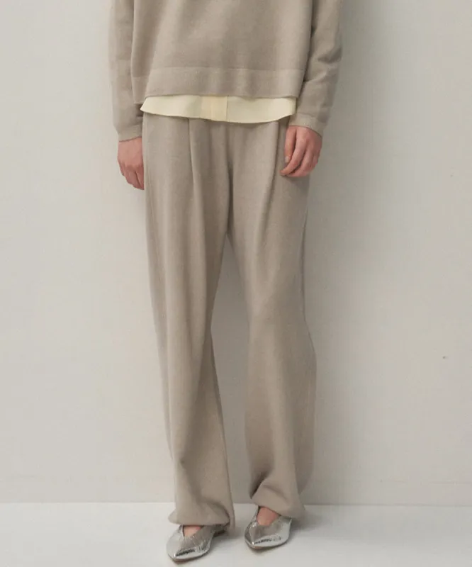 VINTAGE KNIT | EASY STRAIGHT PANTS sold by ATON