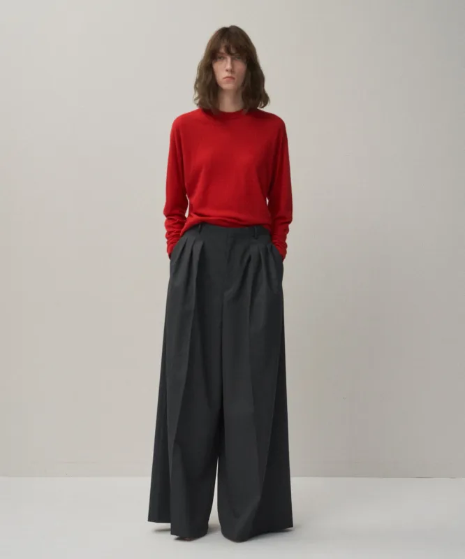GARMENT DYED CASHMERE SILK | CREWNECK SWEATER sold by ATON