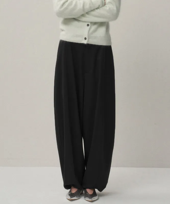 WOOL SATIN STRETCH | EASY PANTS made by ATON