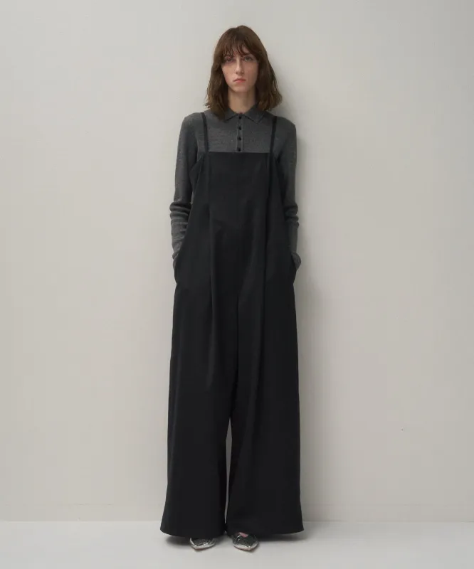 WOOL SATIN STRETCH | JUMPSUIT sold by ATON
