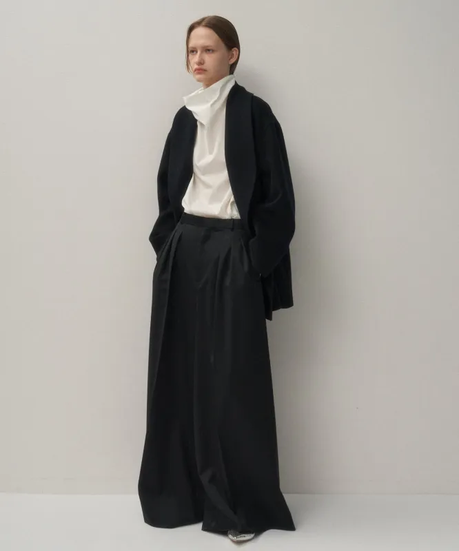 COTTON SILK LAWN | HIGHNECK PULLOVER SHIRT made by ATON