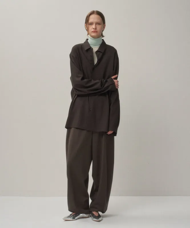 TWIST WOOL WASHER | OVERSIZED SHIRT sold by ATON