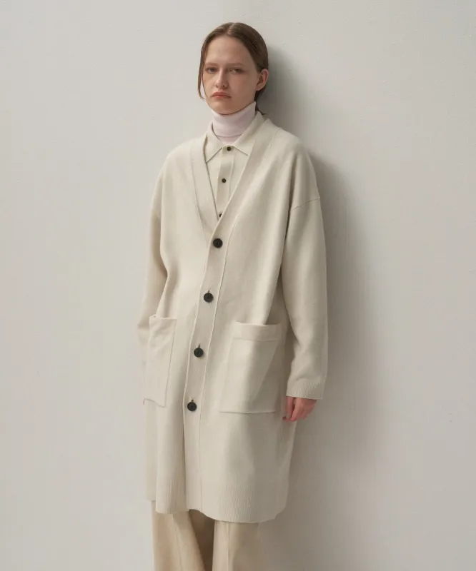 MERINO COLLEGE KNIT | OVERSIZED CARDIGAN made by ATON