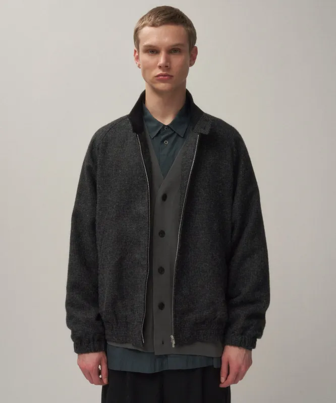 ALPACA HOUND TOOTH | HARRINGTON JACKET sold by ATON