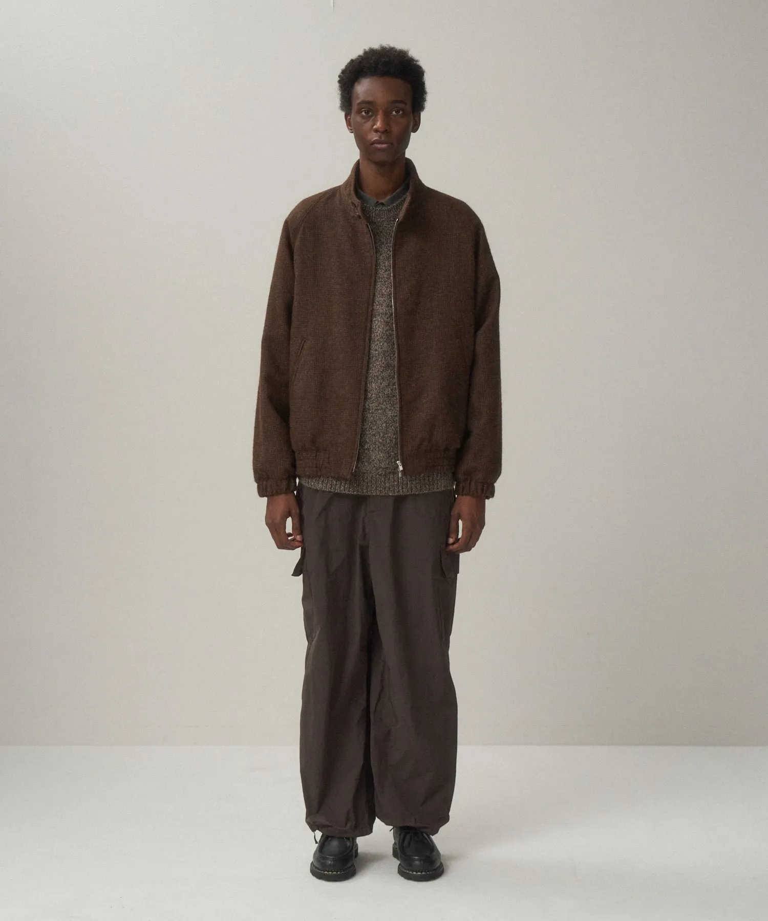 ALPACA HOUND TOOTH | HARRINGTON JACKET sold by ATON product image thumbnail 5