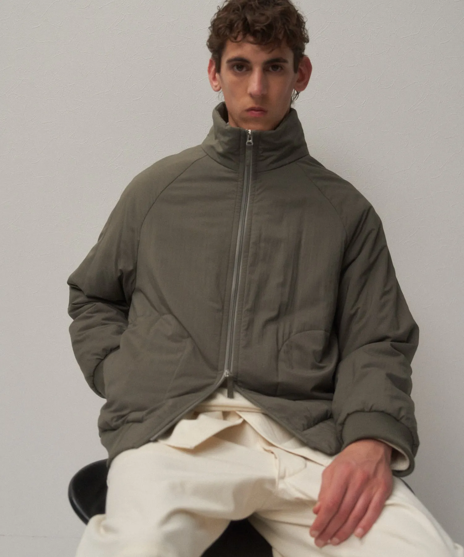 MAT AIRY NYLON | WOOL PADDED SPORTS JACKET sold by ATON product image thumbnail 2