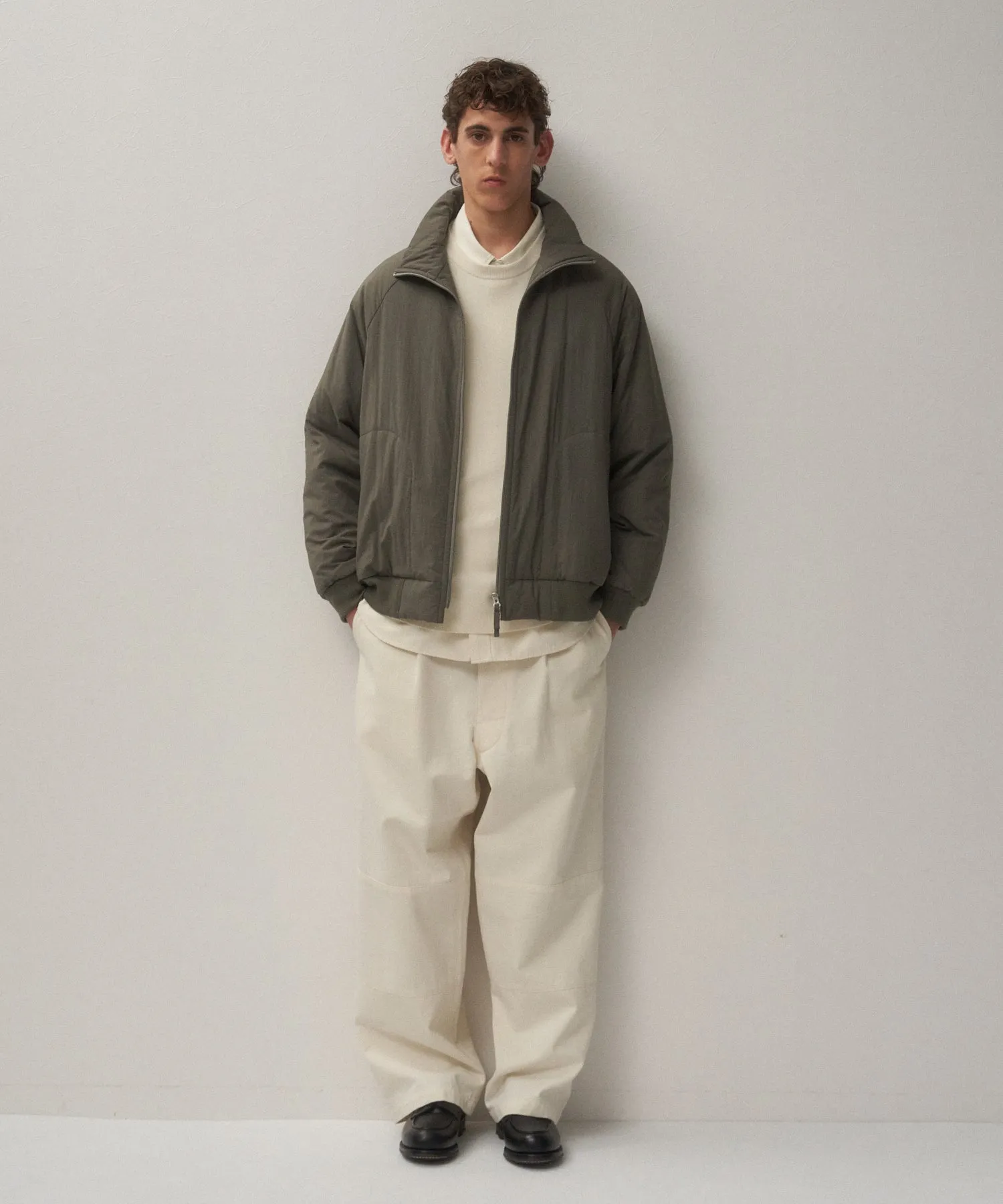 MAT AIRY NYLON | WOOL PADDED SPORTS JACKET sold by ATON product image thumbnail 4