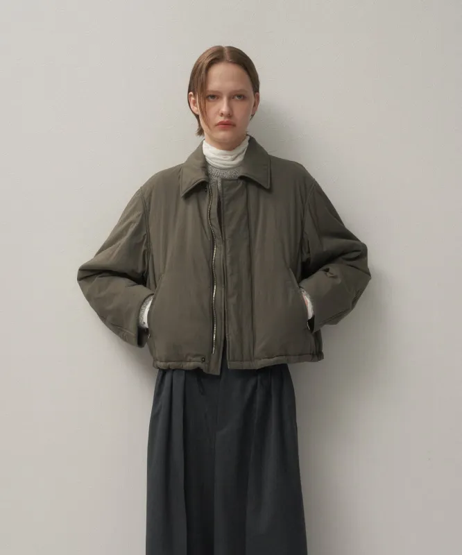 MAT AIRY NYLON | WOOL PADDED HARRINGTON JACKET sold by ATON