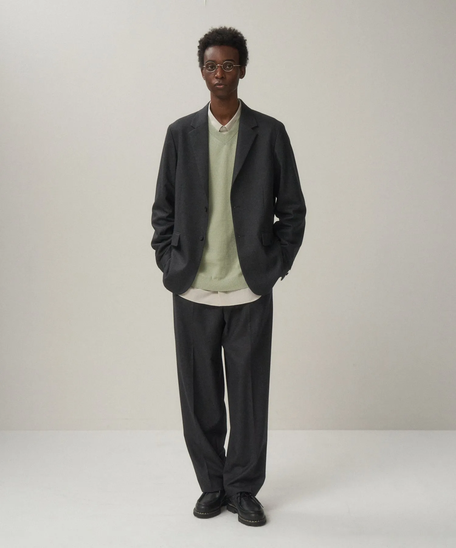 MERINO COLLEGE FLANNEL | STANDARD PANTS sold by ATON product image thumbnail 4