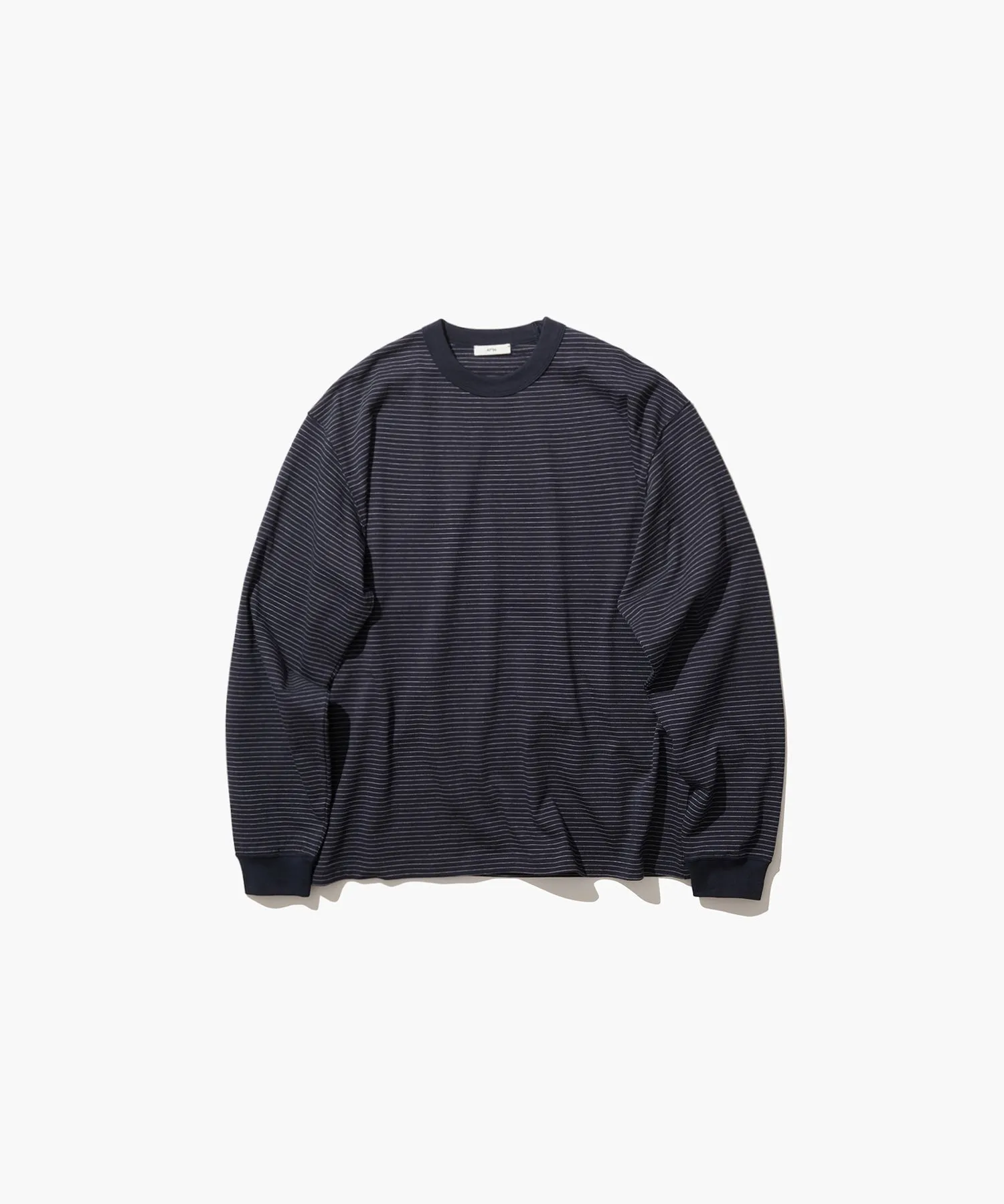 SUVIN DOUBLE JERSEY | BORDER CREWNECK PULLOVER sold by ATON product image thumbnail 5