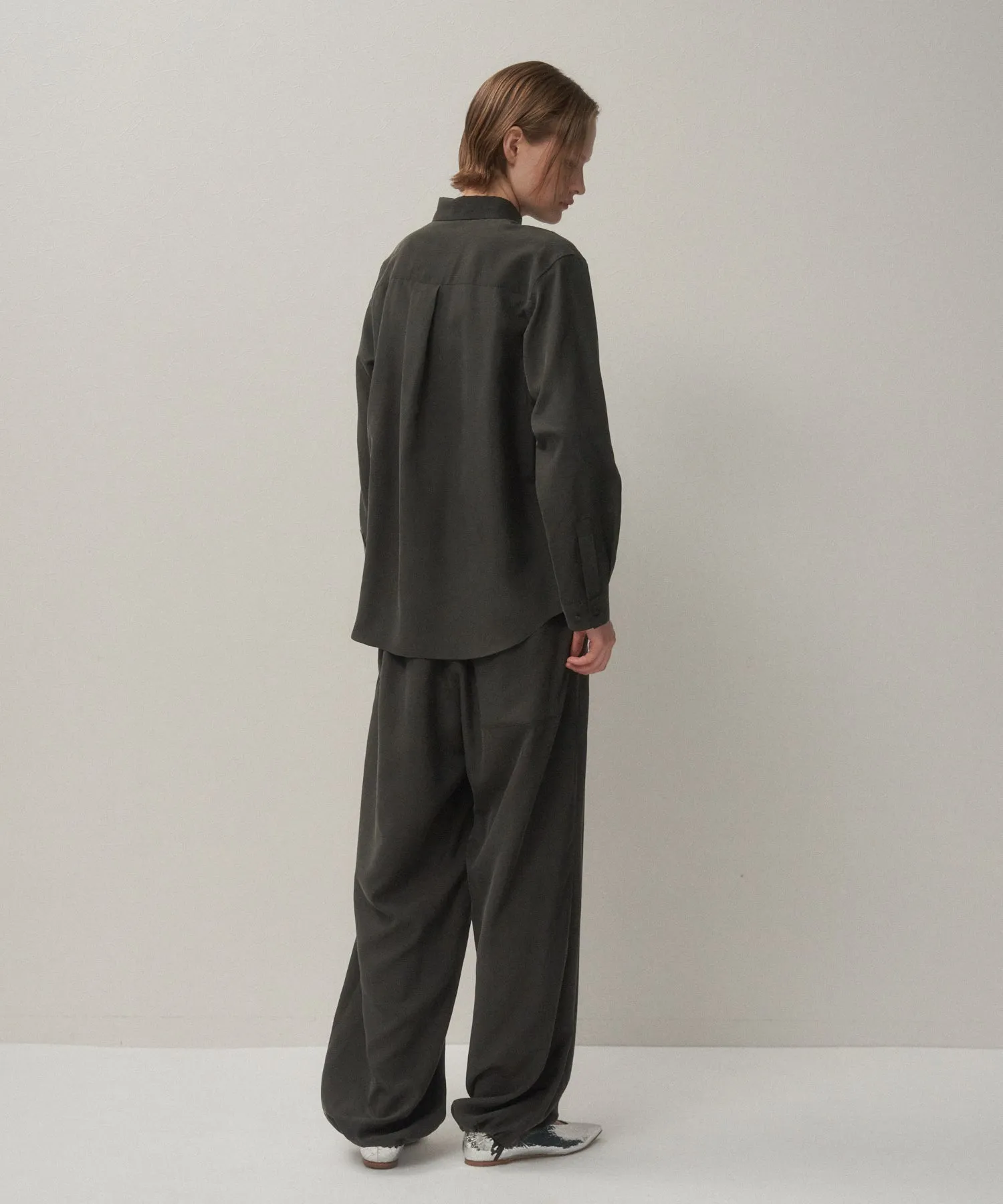 SILK SUEDE | BUTTON DOWN SHIRT sold by ATON product image thumbnail 3