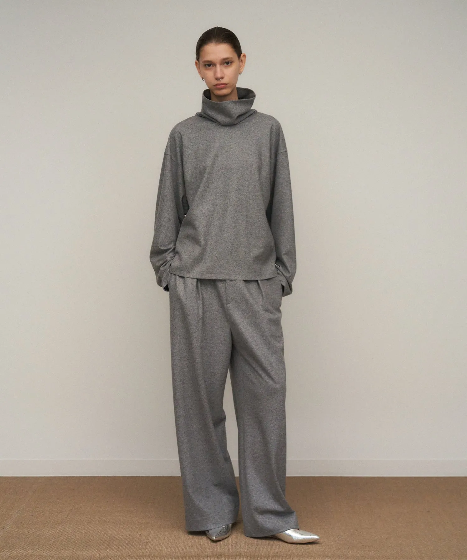 MERINO COLLEGE JERSEY | TURTLENECK PULLOVER sold by ATON product image thumbnail 3