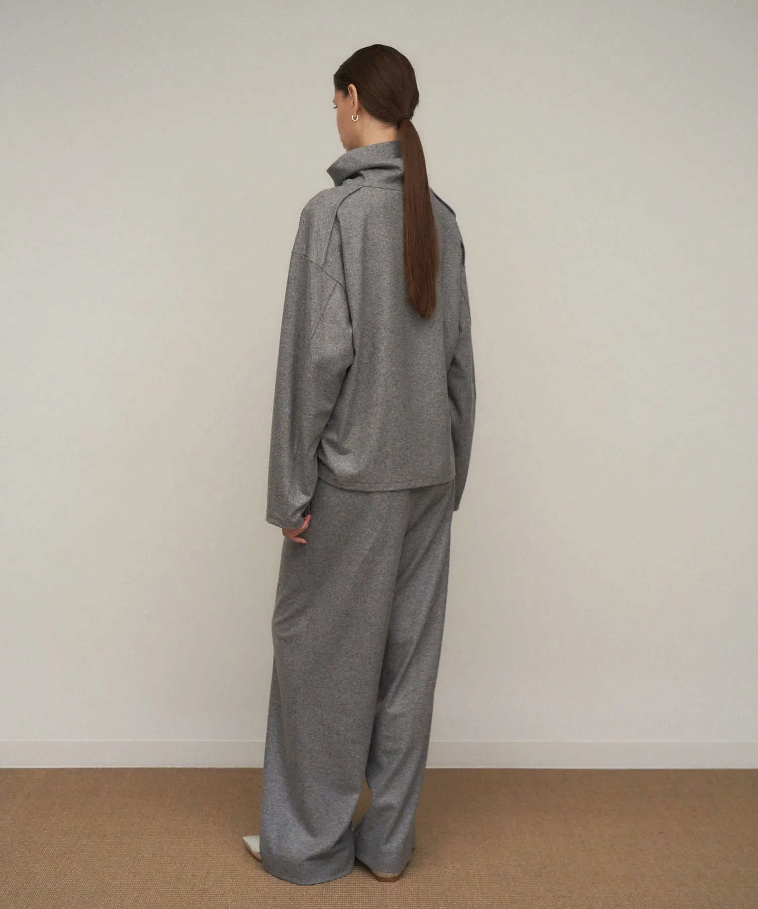 MERINO COLLEGE JERSEY | TURTLENECK PULLOVER sold by ATON product image thumbnail 4