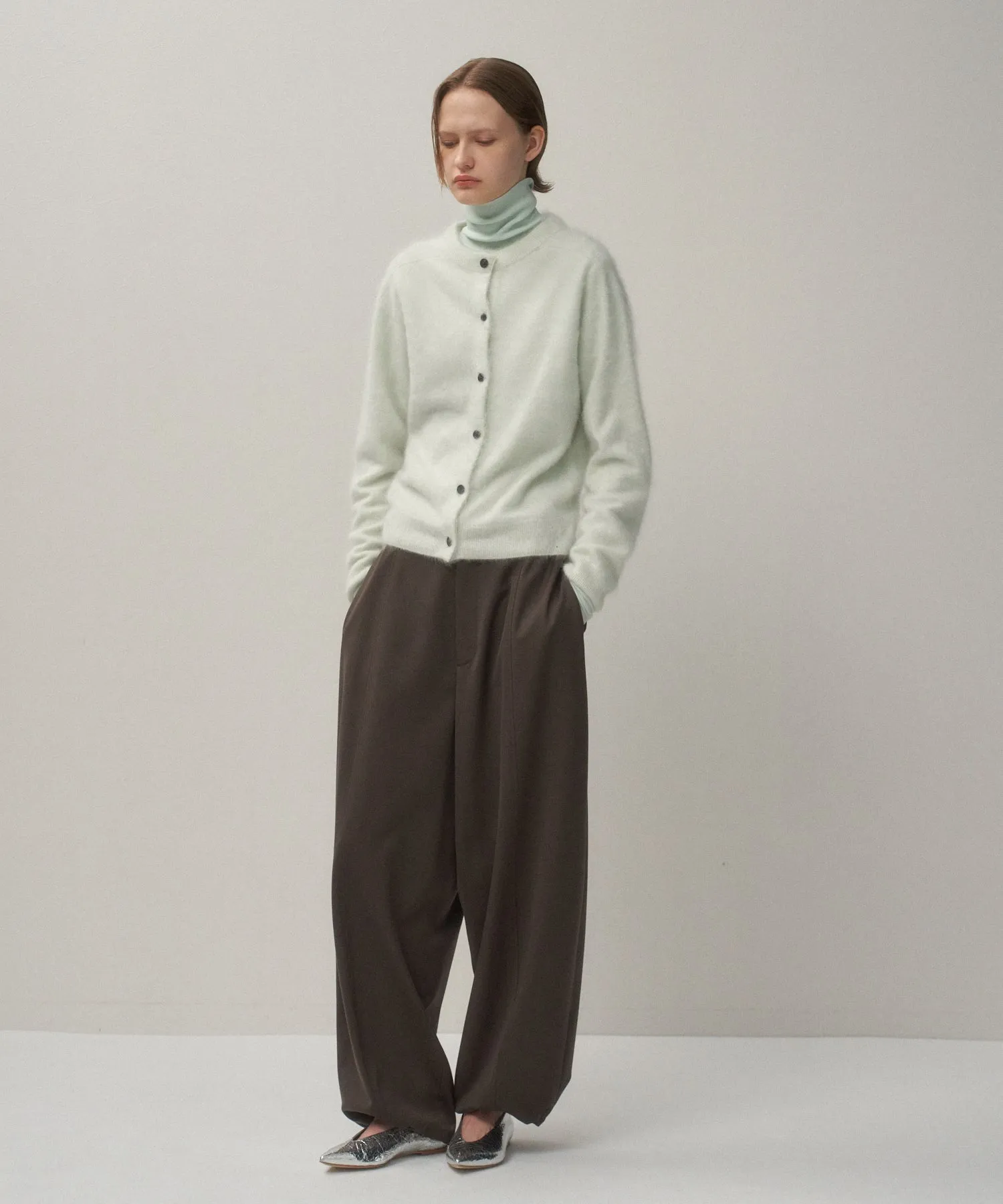 ROYAL CASHMERE FUR | CREWNECK CARDIGAN sold by ATON product image thumbnail 3