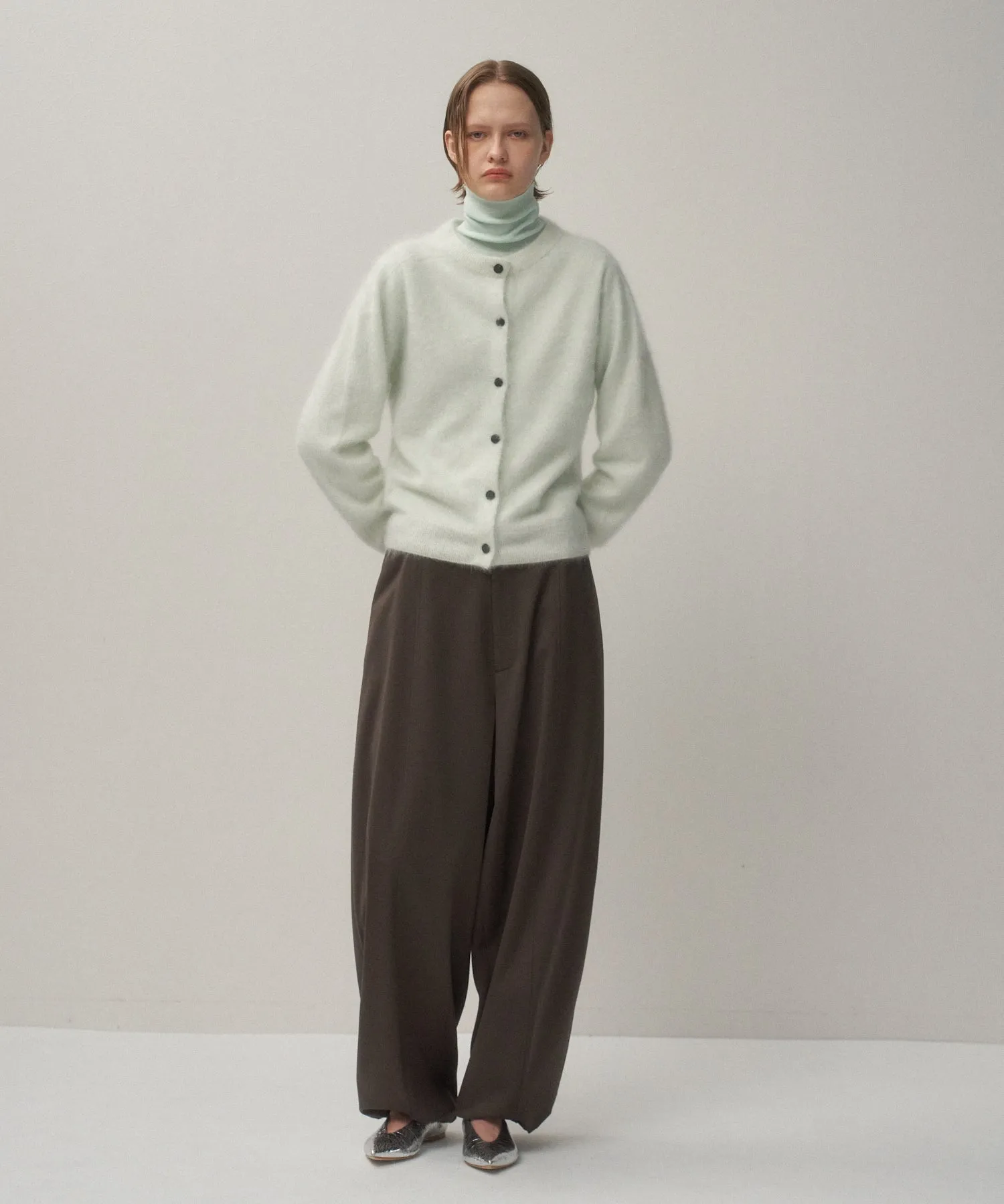 ROYAL CASHMERE FUR | CREWNECK CARDIGAN sold by ATON product image thumbnail 2