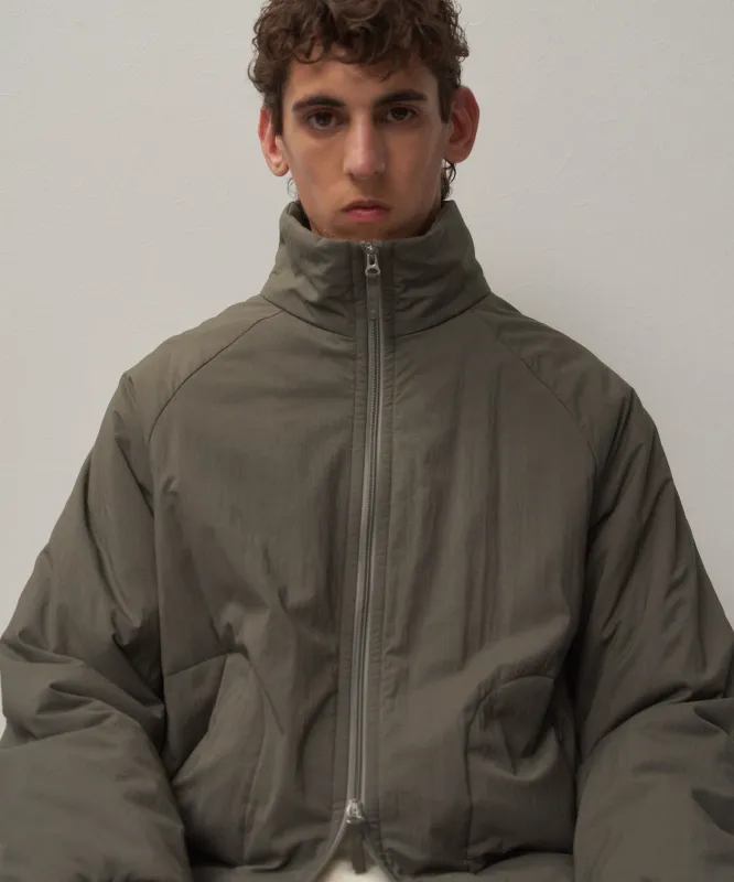 MAT AIRY NYLON | WOOL PADDED STAND JACKET sold by ATON
