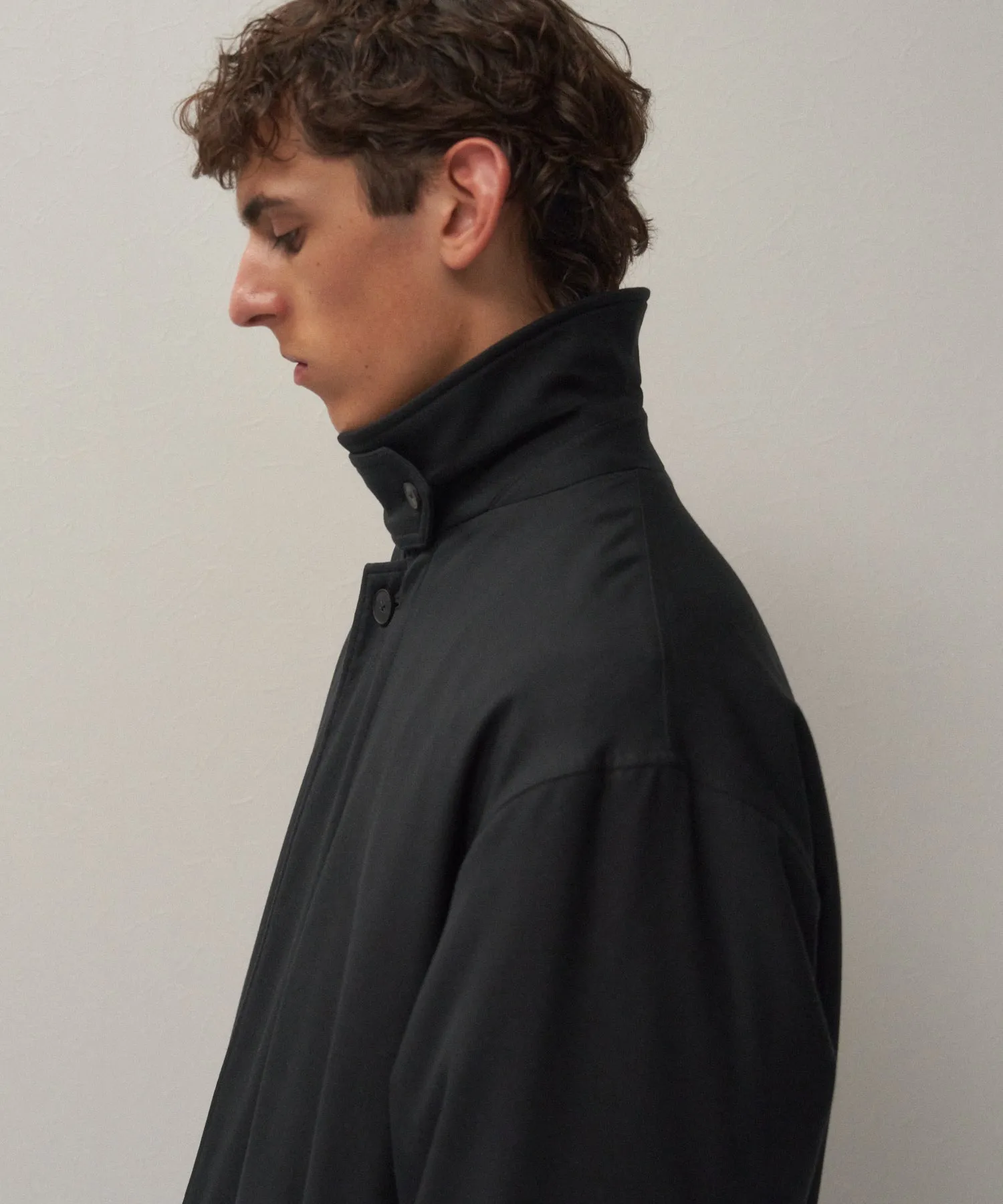 NIDOM SILK | SILK PADDED BALMACAAN COAT sold by ATON product image thumbnail 2