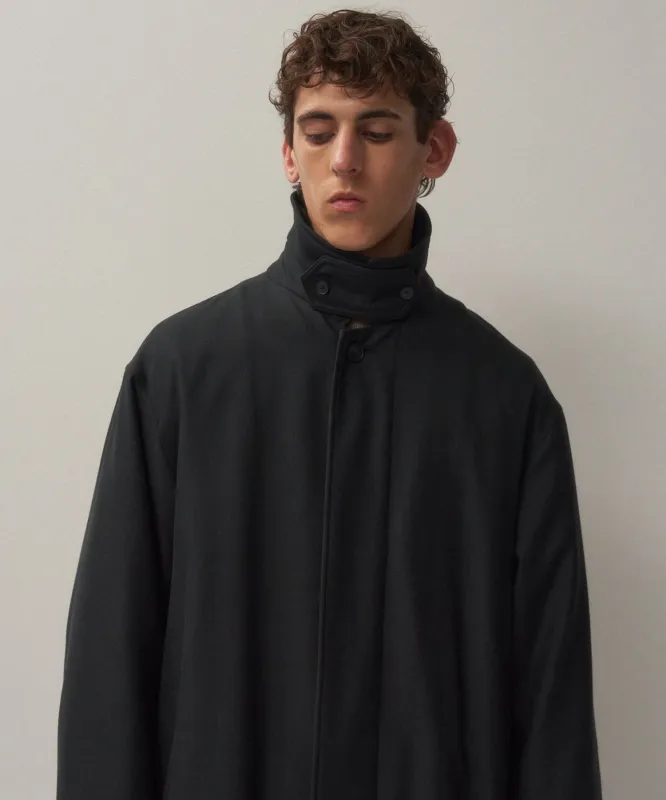 NIDOM SILK | SILK PADDED BALMACAAN COAT sold by ATON