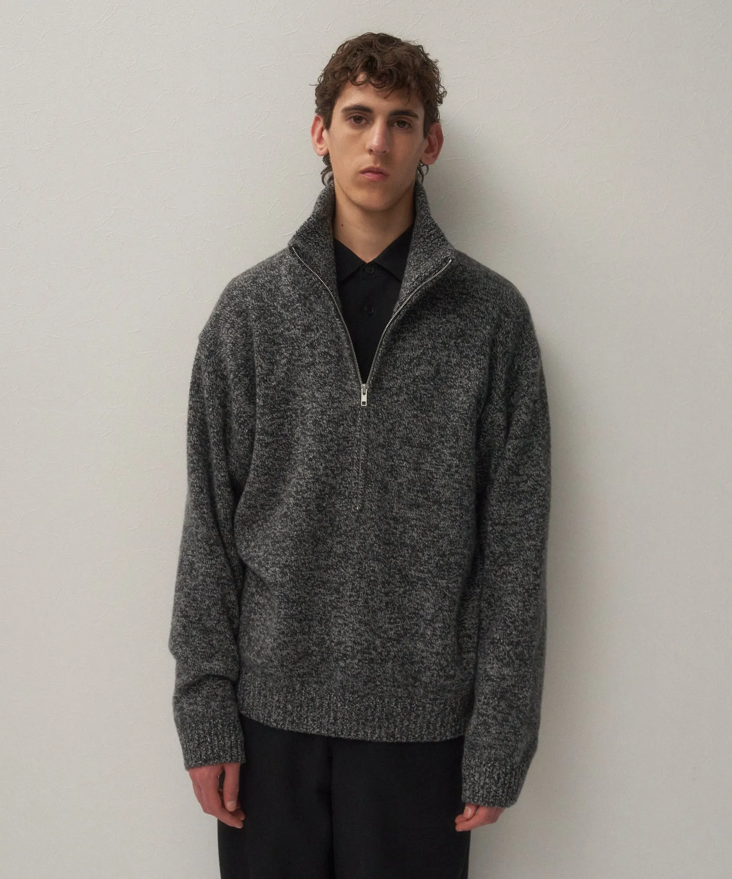 LAMBS WOOL | HALF ZIP SWEATER sold by ATON product image thumbnail 5