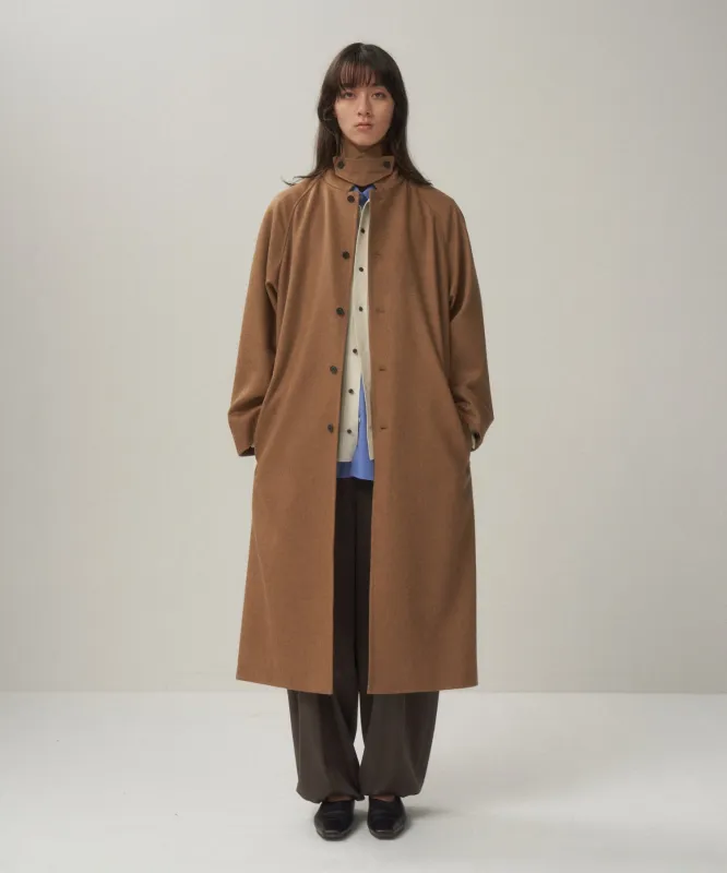 PURE CAMEL | BALMACAAN COAT made by ATON