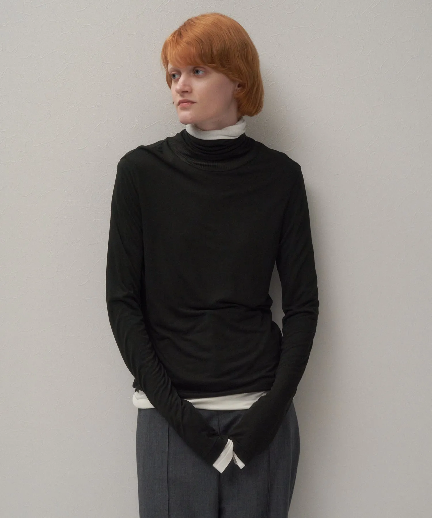 MODAL SILK JERSEY | TURTLENECK sold by ATON