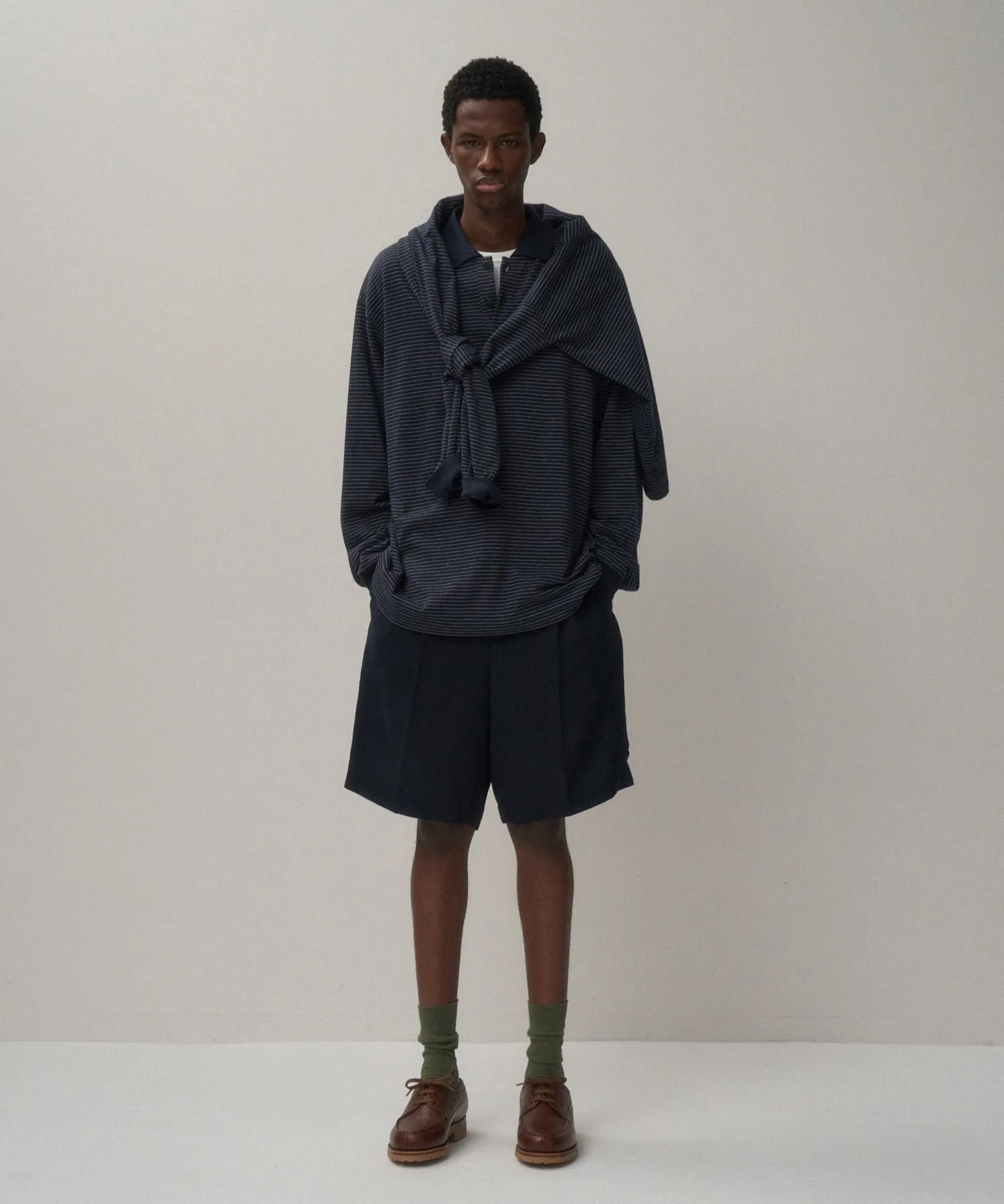 TWIST WOOL LINEN | STANDARD SHORTS sold by ATON