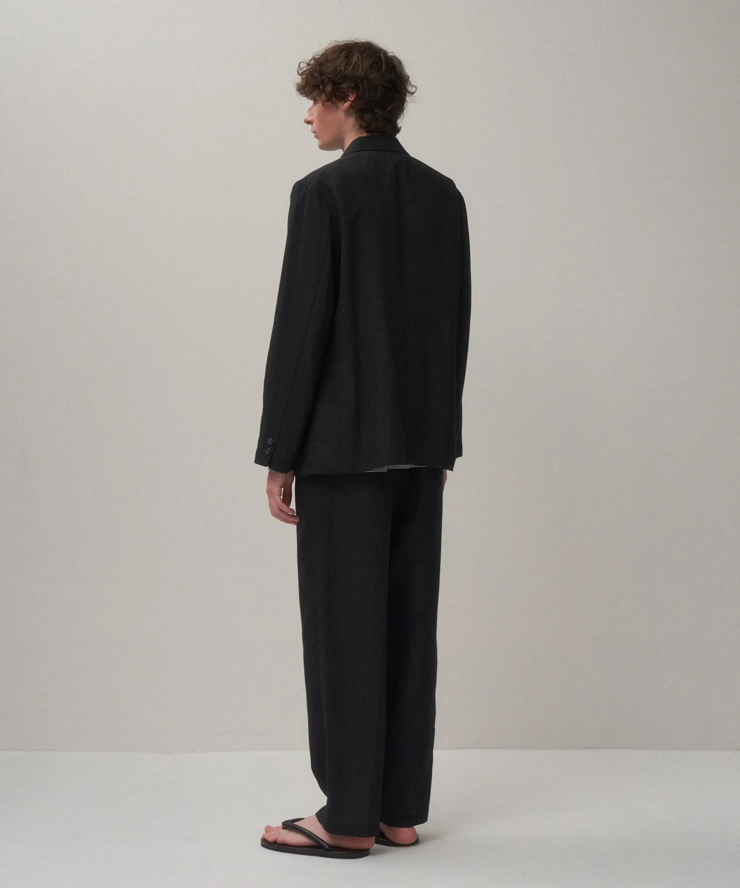 TWIST WOOL LINEN | STANDARD PANTS sold by ATON product image thumbnail 4