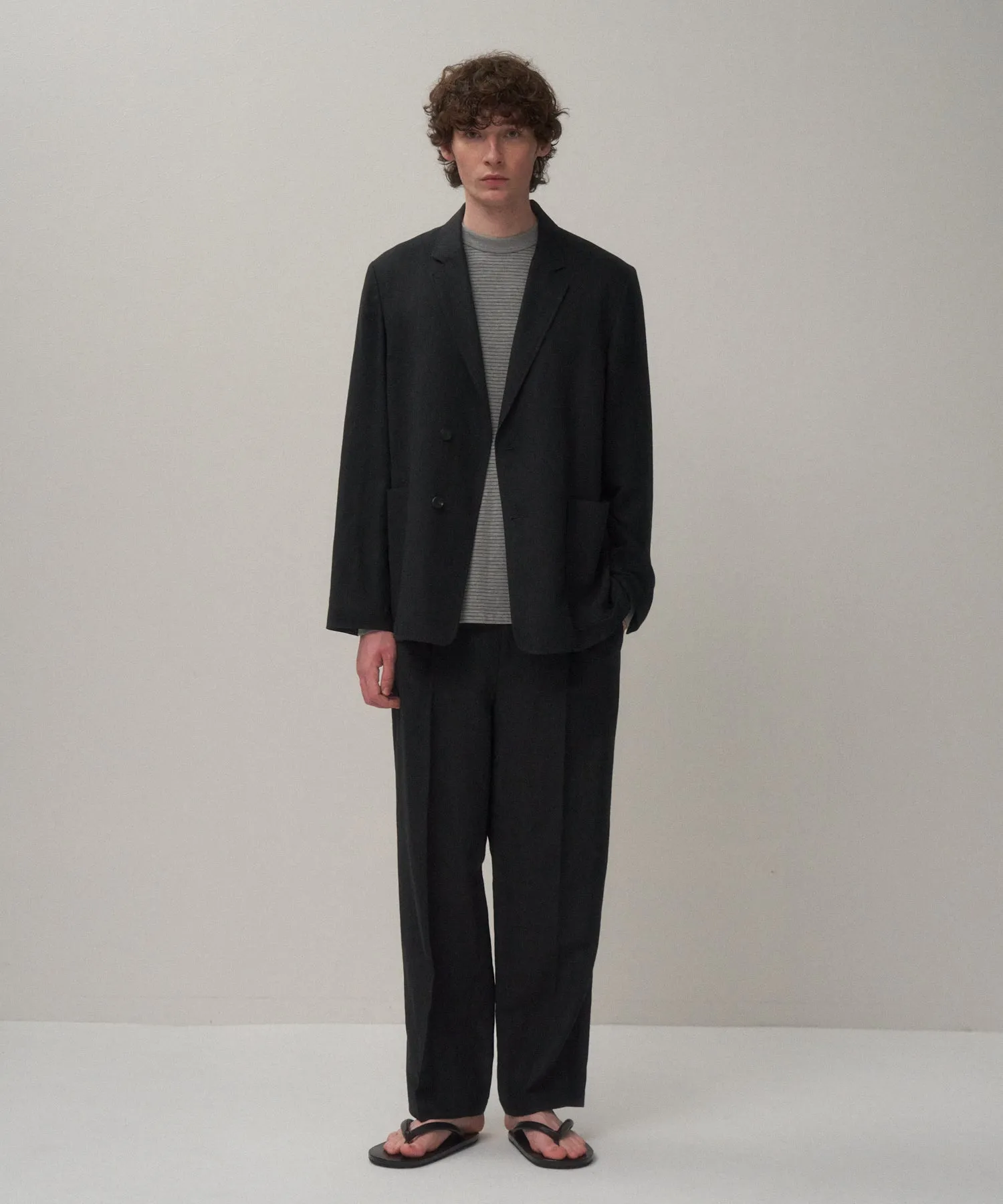 TWIST WOOL LINEN | STANDARD PANTS sold by ATON product image thumbnail 3